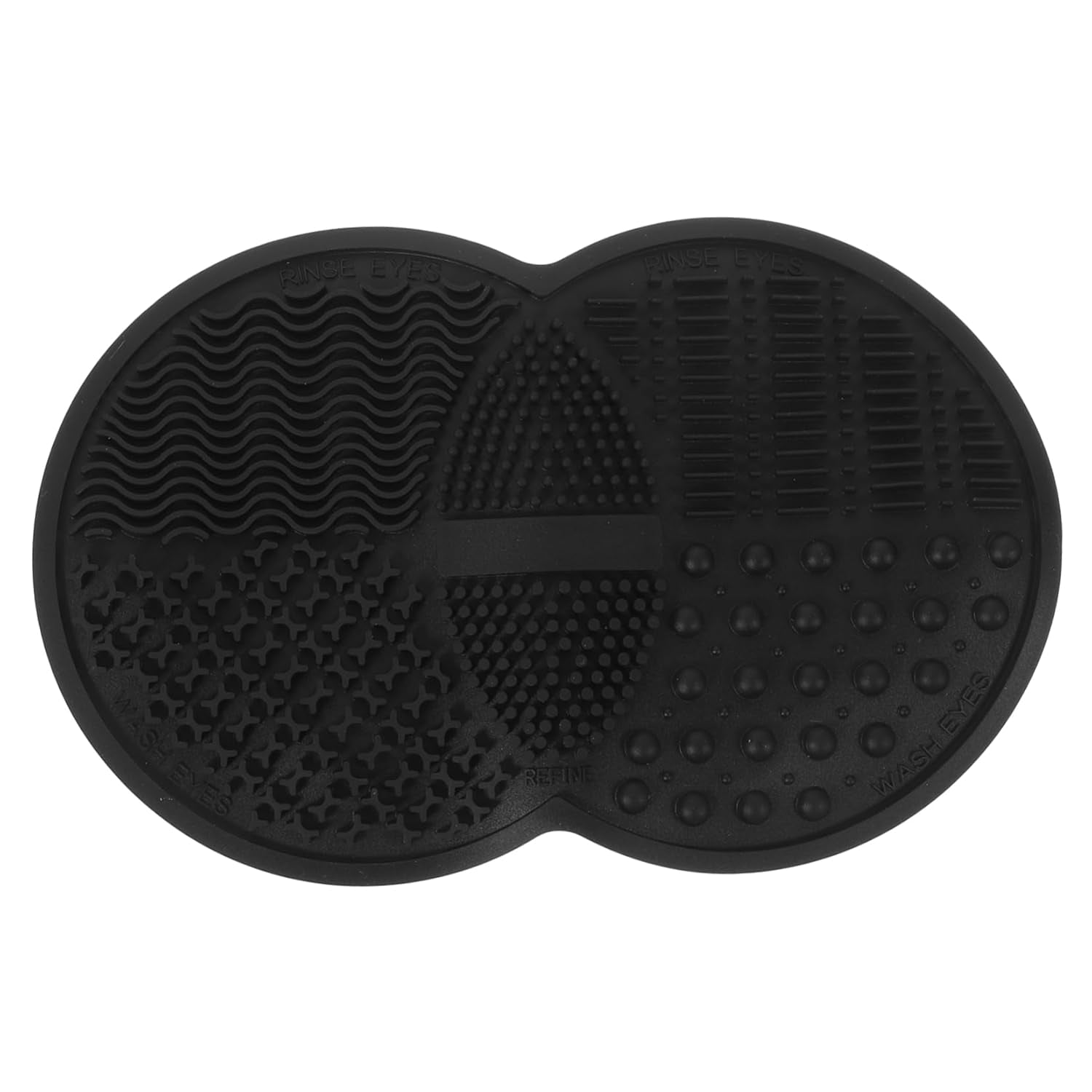 Silicone Makeup Brush Cleaner Mat for Foundation Brushes Black