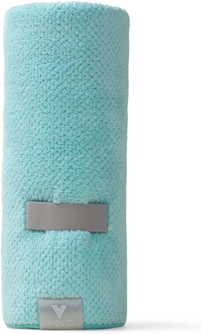 Hero Capri Blue Hair Towel | Ultra Soft, Super Absorbent, Quick Drying Nanoweave Fabric | Reduce Dry Time by 50% | Towel Wrap for All Hair Types | anti Frizz & anti Breakage | Reusable Packaging