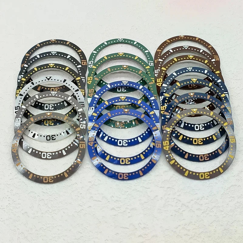 38Mmx30.6Mm Ceramic Watch Bezel Insert Fits 40Mm SUB Mens Watch Cases Inner Diaameter 30.5Mm Ring Replace Accessories