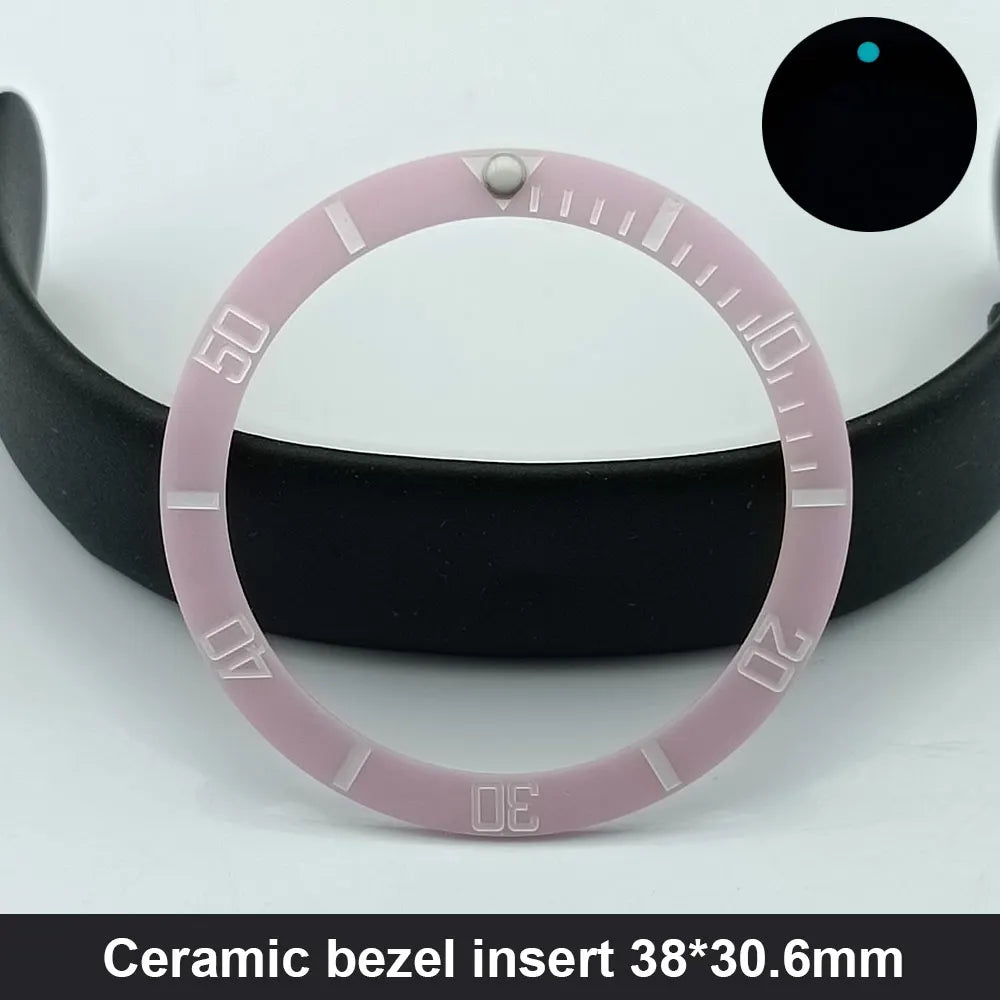 Sloping 38Mm*30.6Mm Ceramic Bezel and Diving Watch Insert Watch Replace Watch Face Watch Bezel Inserts