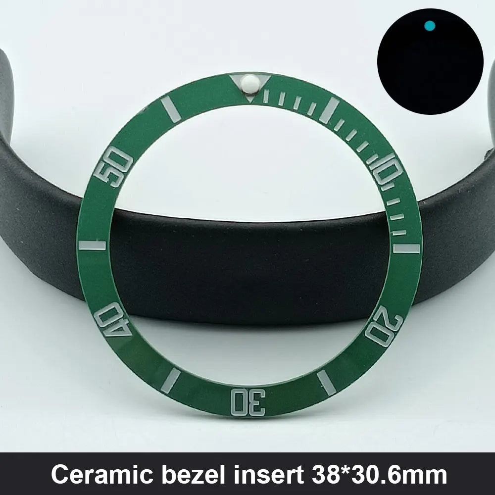 Sloping 38Mm*30.6Mm Ceramic Bezel and Diving Watch Insert Watch Replace Watch Face Watch Bezel Inserts