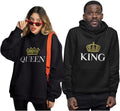 King Queen Matching Couple Hoodie Set His Hers Valentine'S Day