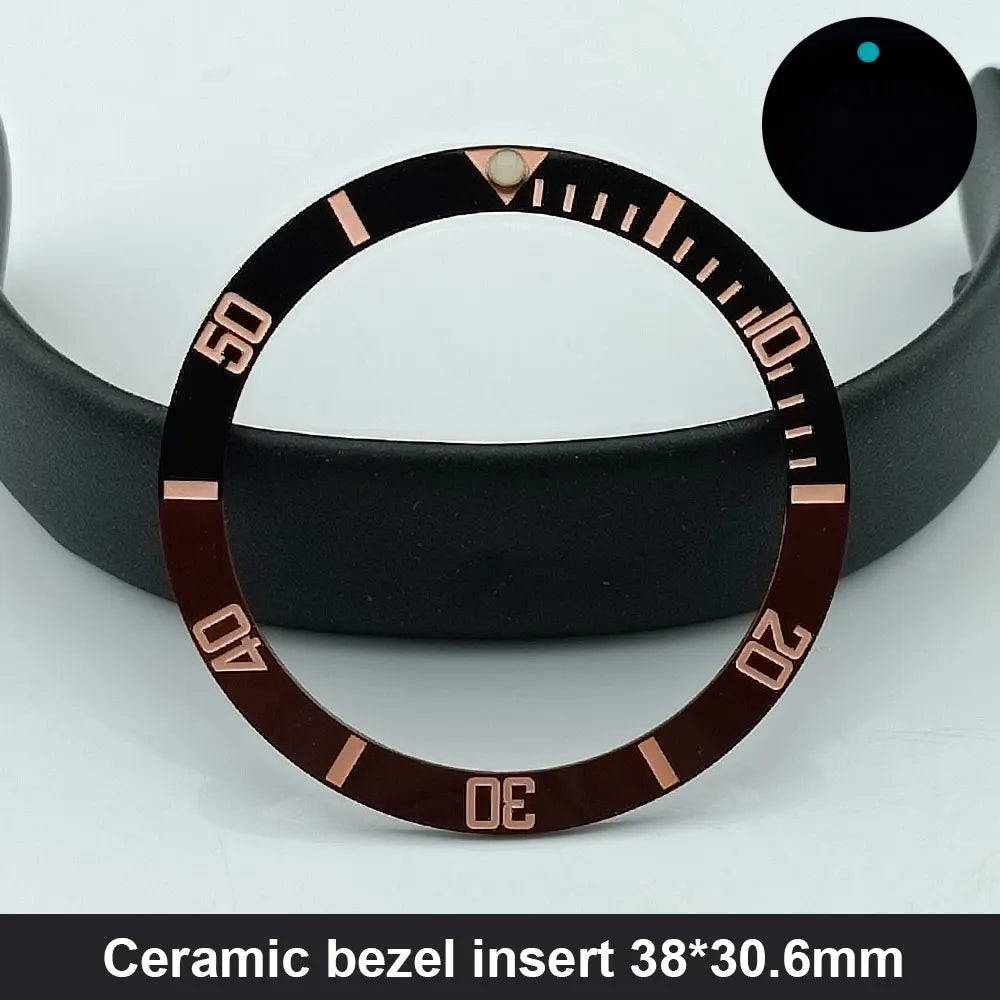 Sloping 38Mm*30.6Mm Ceramic Bezel and Diving Watch Insert Watch Replace Watch Face Watch Bezel Inserts