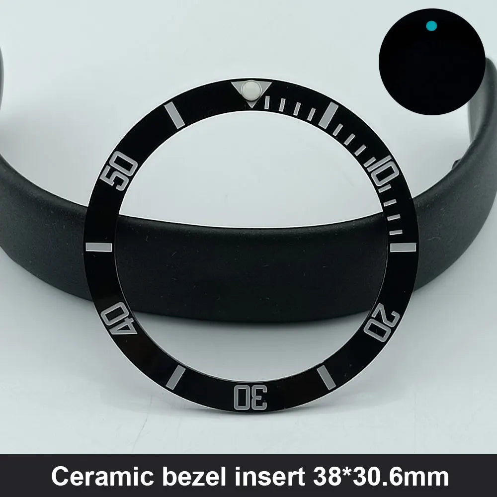 Sloping 38Mm*30.6Mm Ceramic Bezel and Diving Watch Insert Watch Replace Watch Face Watch Bezel Inserts