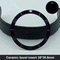 Sloping 38Mm*30.6Mm Ceramic Bezel and Diving Watch Insert Watch Replace Watch Face Watch Bezel Inserts