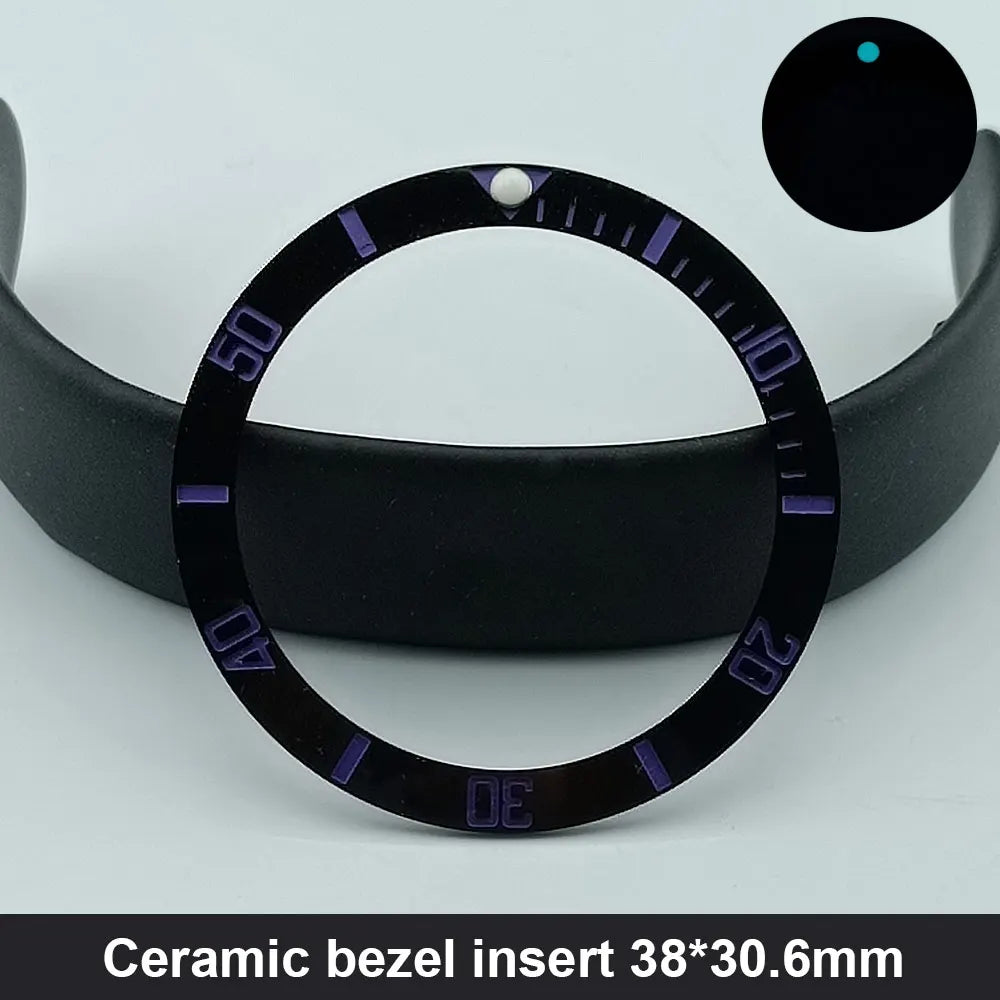 Sloping 38Mm*30.6Mm Ceramic Bezel and Diving Watch Insert Watch Replace Watch Face Watch Bezel Inserts