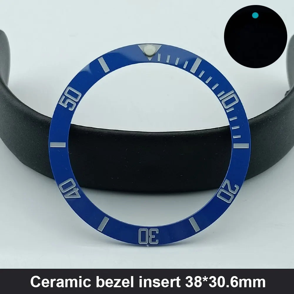Sloping 38Mm*30.6Mm Ceramic Bezel and Diving Watch Insert Watch Replace Watch Face Watch Bezel Inserts