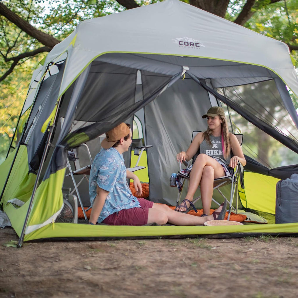 Core 9 Person Instant Cabin Tent - 14' X 9', Green (40008)