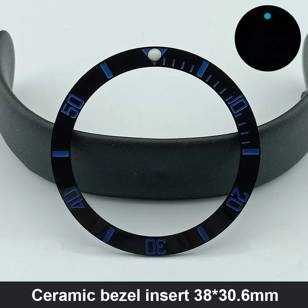Sloping 38Mm*30.6Mm Ceramic Bezel and Diving Watch Insert Watch Replace Watch Face Watch Bezel Inserts