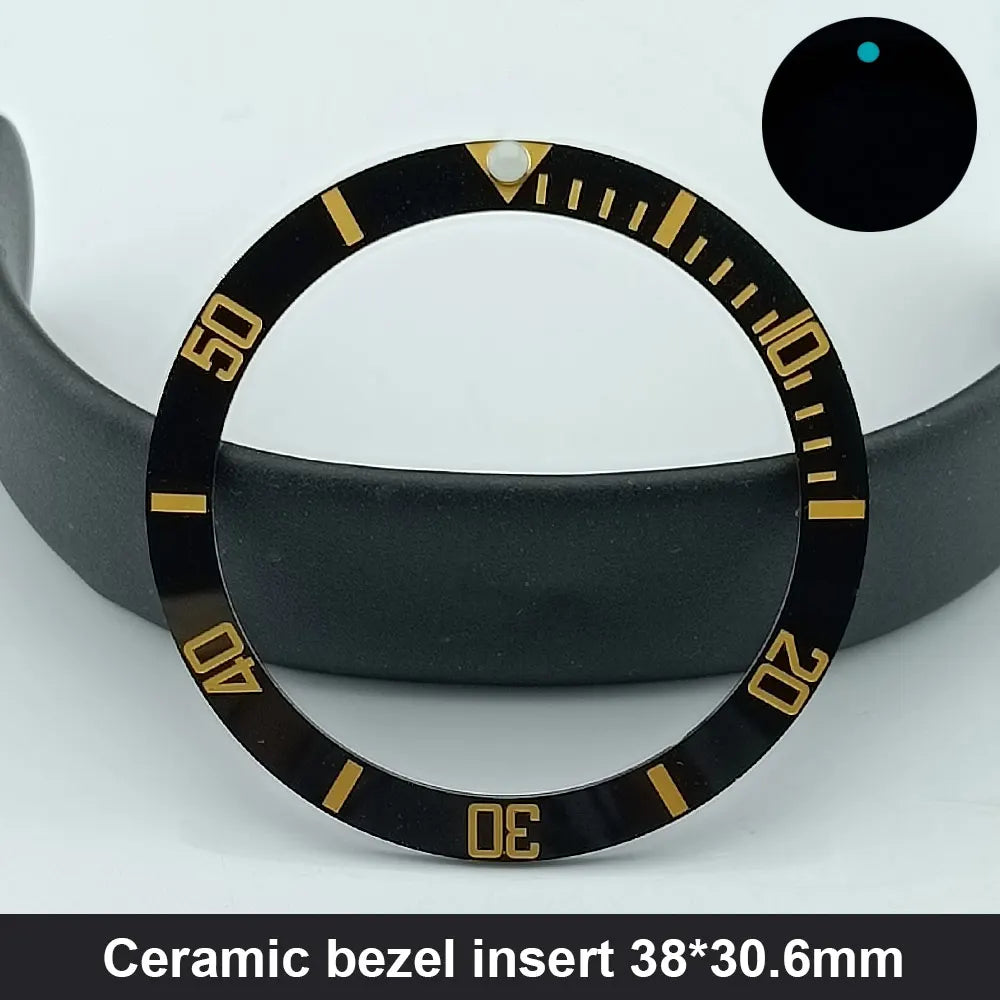 Sloping 38Mm*30.6Mm Ceramic Bezel and Diving Watch Insert Watch Replace Watch Face Watch Bezel Inserts
